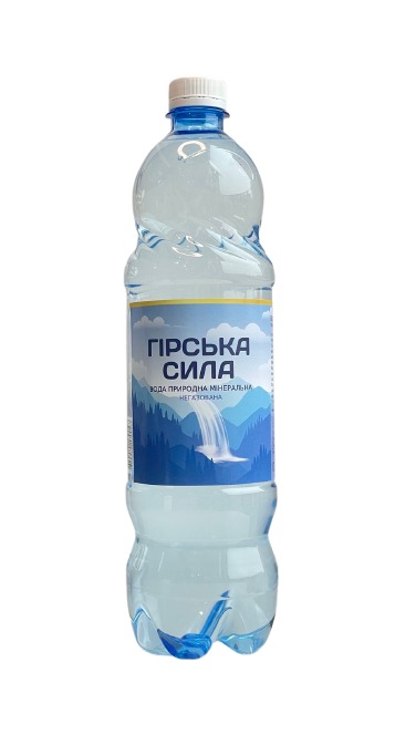 Вода питна і мінеральна "ГІРСЬКА СИЛА" , негазована, 1л.